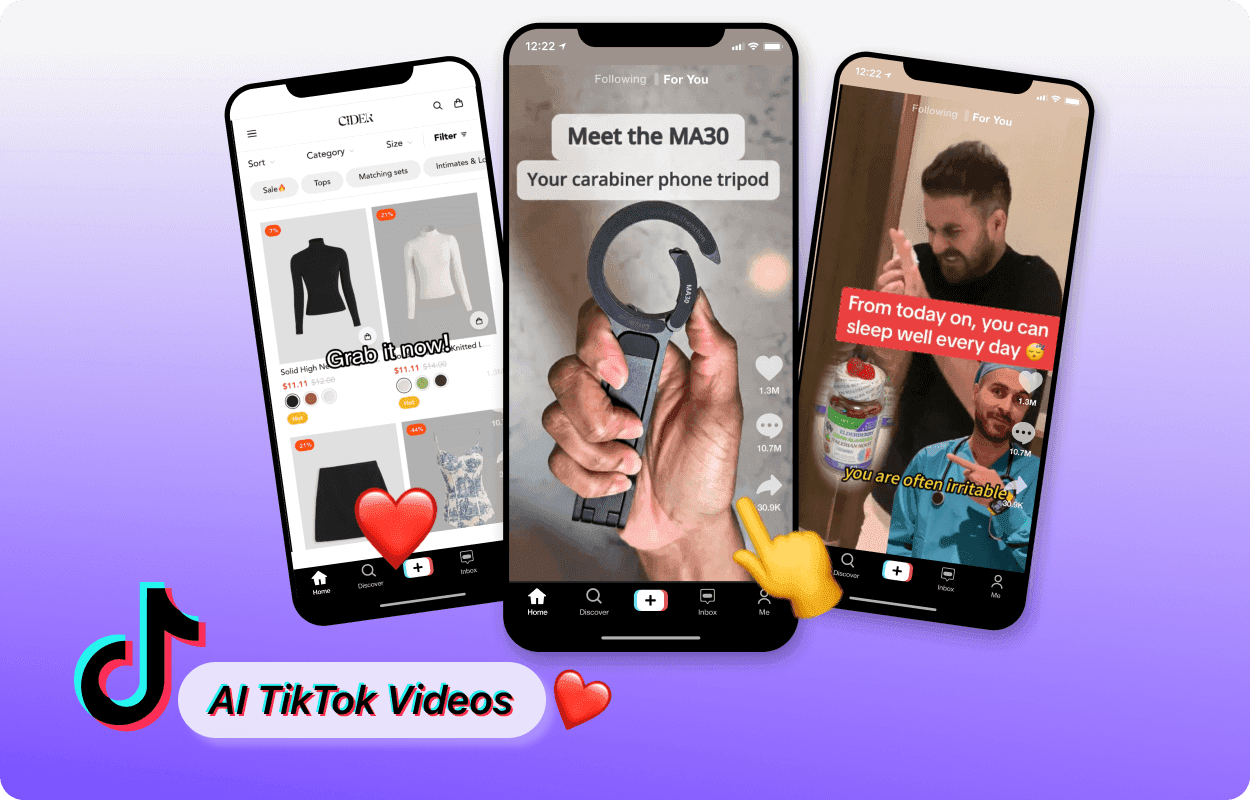 AI generated TikTok ad from static image